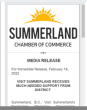 VISIT SUMMERLAND RECEIVES MUCH NEEDED SUPPORT FROM DISTRICT